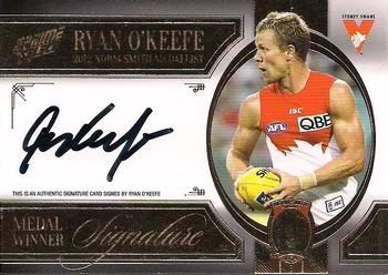 2013 Select Prime AFL - Medal Signatures #MWS2 Ryan O’Keefe Front